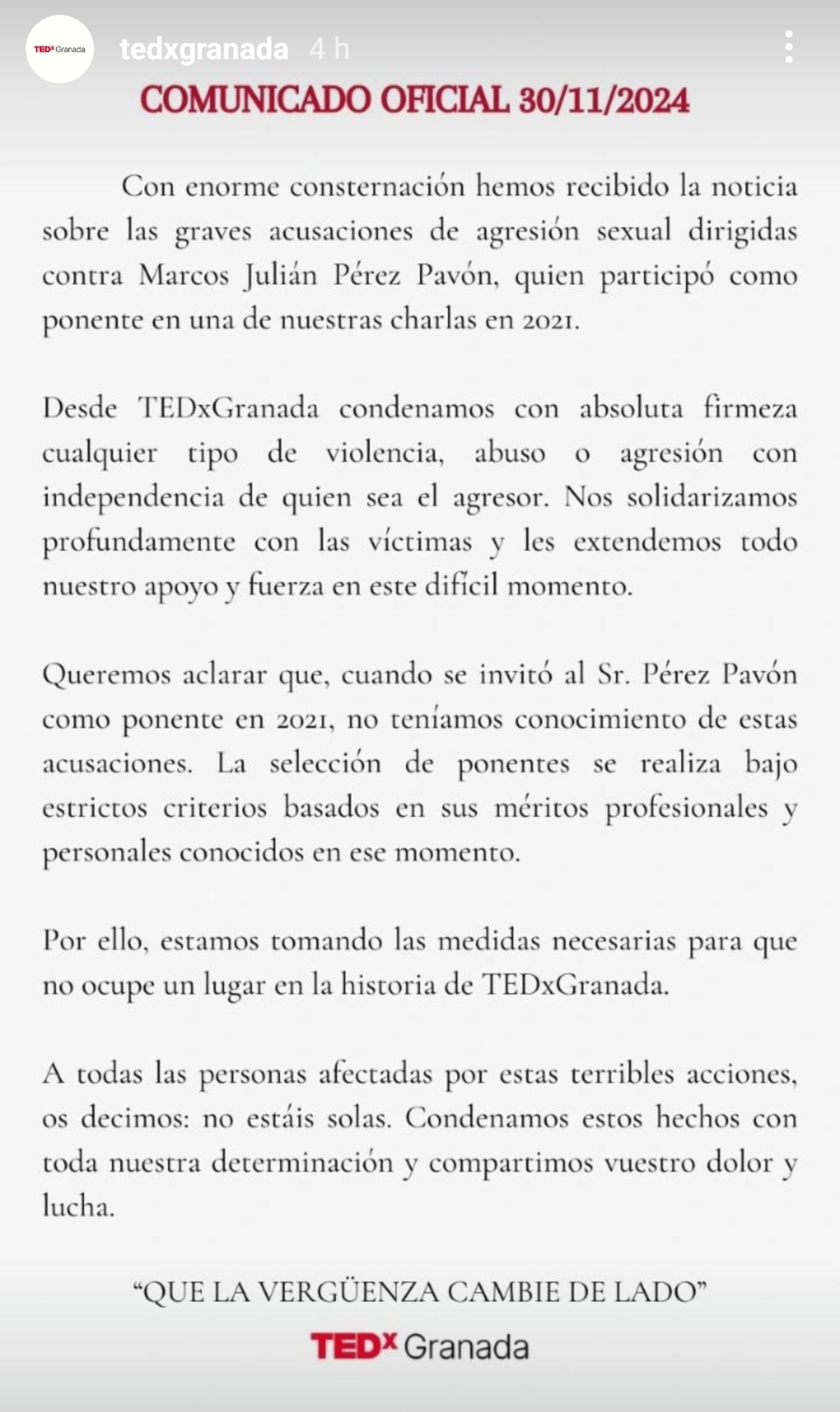 Comunicado tedxgr
